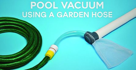 How to make a pool vacuum using a garden hose