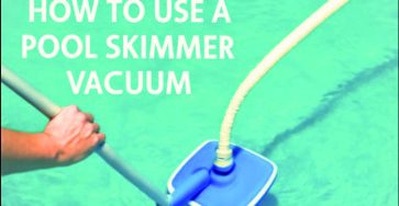 How to use a pool skimmer vacuum