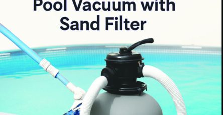 Pool vacuum with sand filter