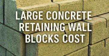Large Concrete Retaining Wall Blocks Cost