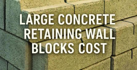 Large Concrete Retaining Wall Blocks Cost